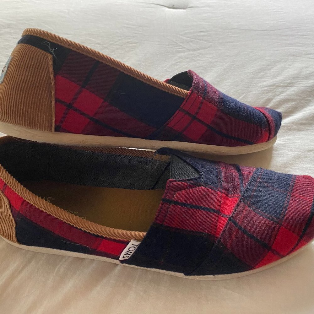 Lumberjack Plaid Womens Toms Alpargatas
